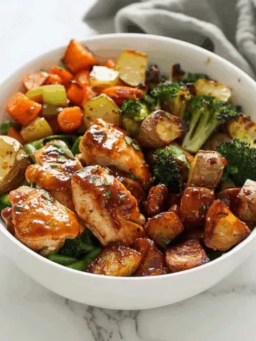 Skinny Chicken and Roasted Potato Bowl
