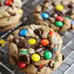 Soft and Chewy Triple Chocolate M&M Cookies