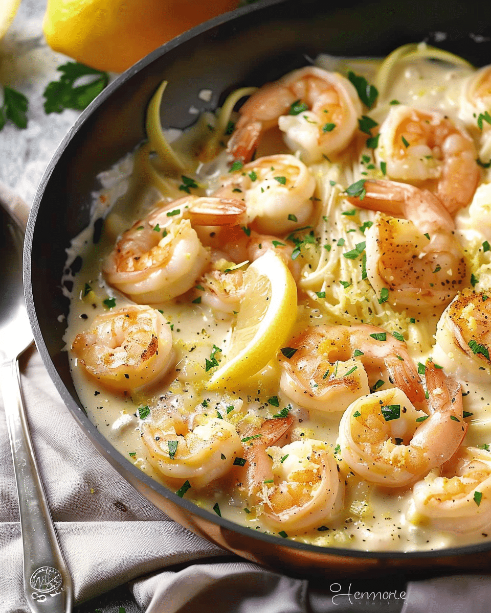 Creamy Lemon Parmesan Shrimp