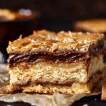 Nutella Stuffed Salted Caramel Blondies