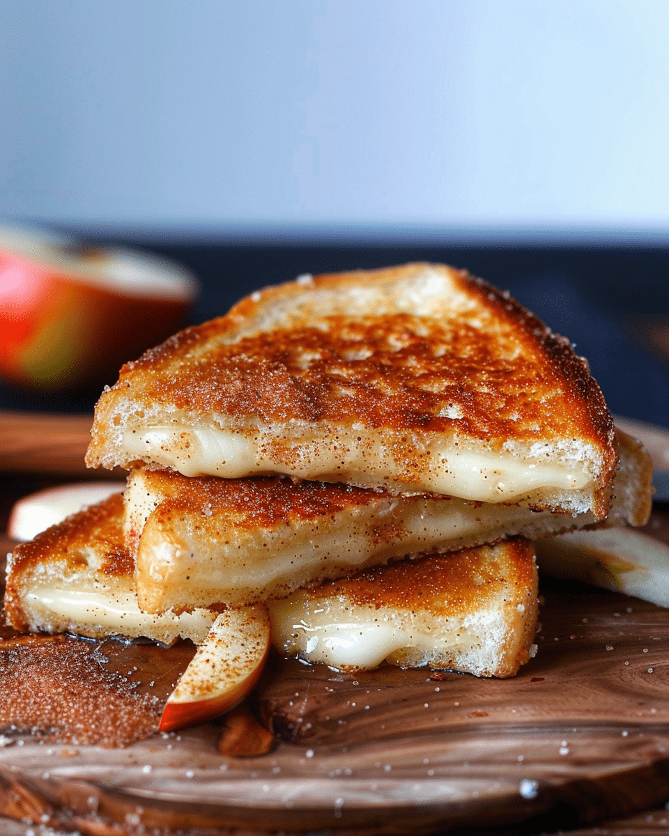 Cinnamon Brie Apple Grilled Cheese