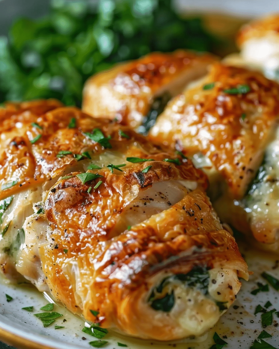 Stuffed Chicken with Spinach