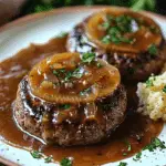 Hamburger Steaks with Onion Gravy