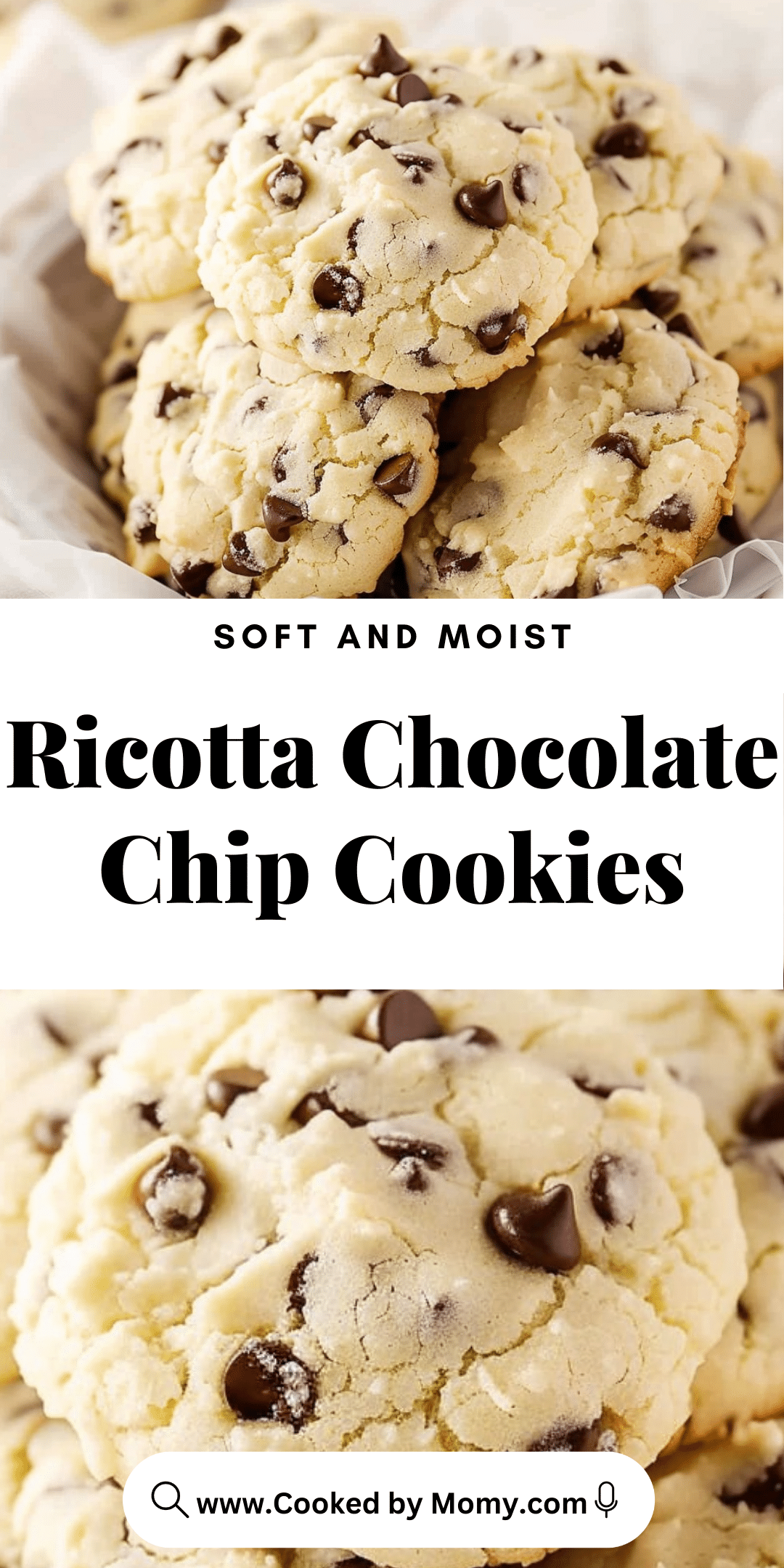 Soft Ricotta Cookies Ricotta Chocolate Chip Cookies | CookedByMomy