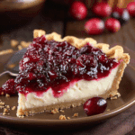 Cranberry Cheesecake Pie