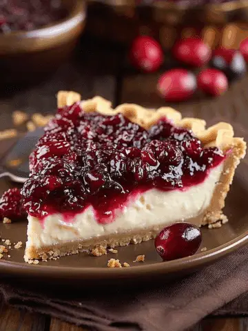 Cranberry Cheesecake Pie