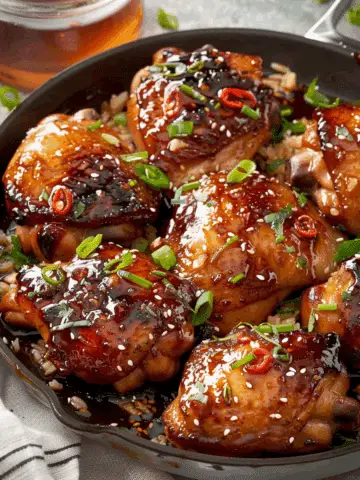 Honey Soy Baked Chicken Thighs