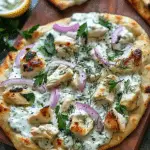 Tzatziki Chicken Naan Pizza