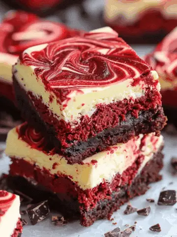 Decadent Red Velvet Cheesecake Brownies