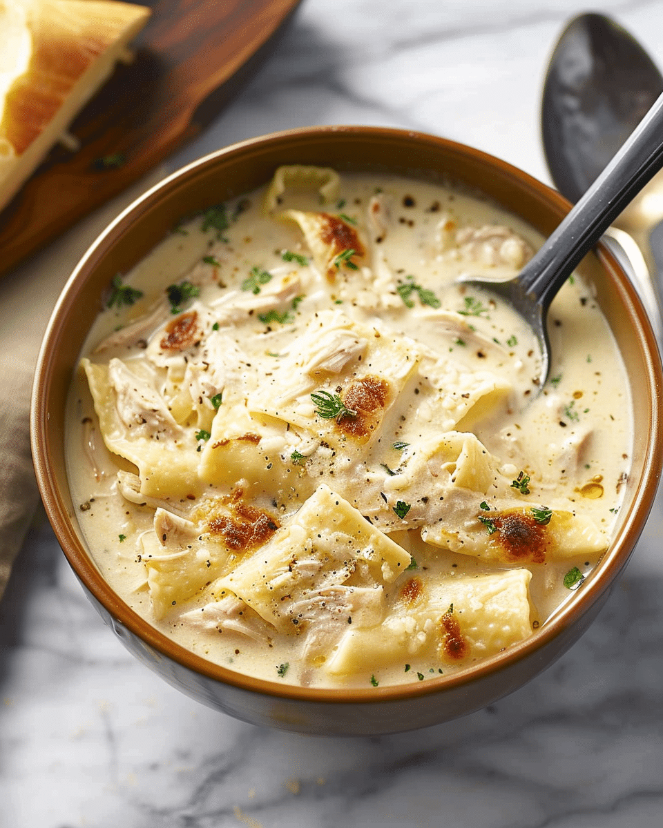 White Lasagna Soup