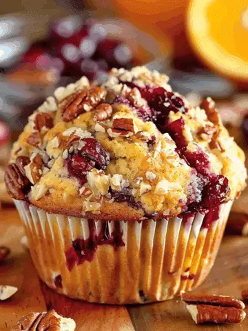 Cranberry Orange Pecan Muffins