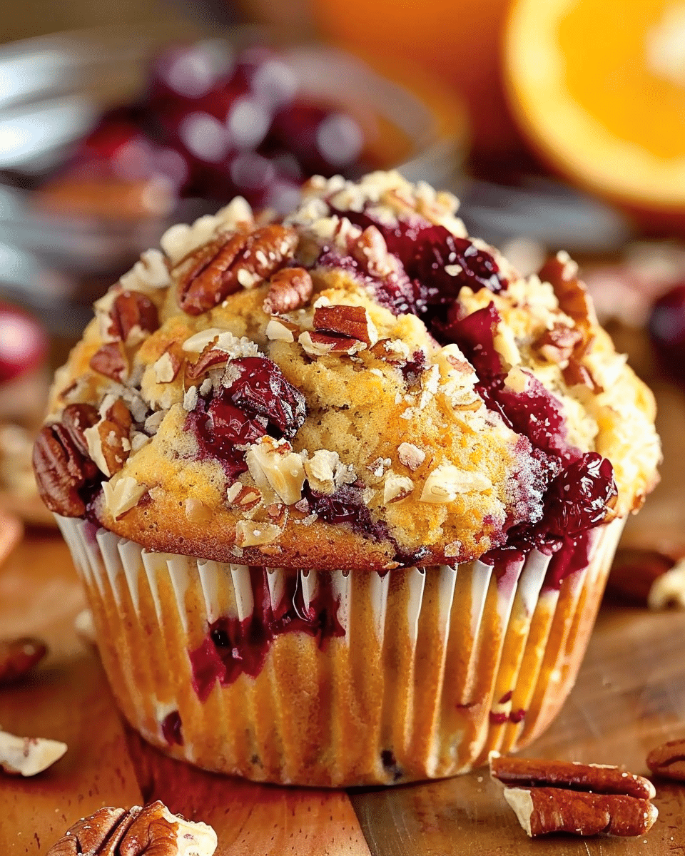 Cranberry Orange Pecan Muffins