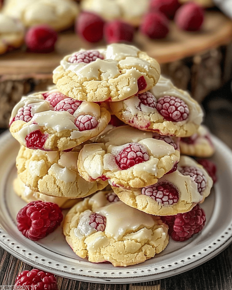 Raspberry Cheesecake Cookies