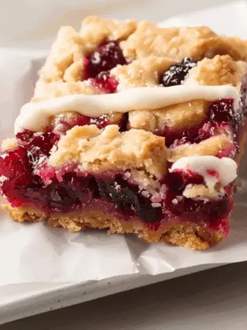 Cranberry Crumble Bars