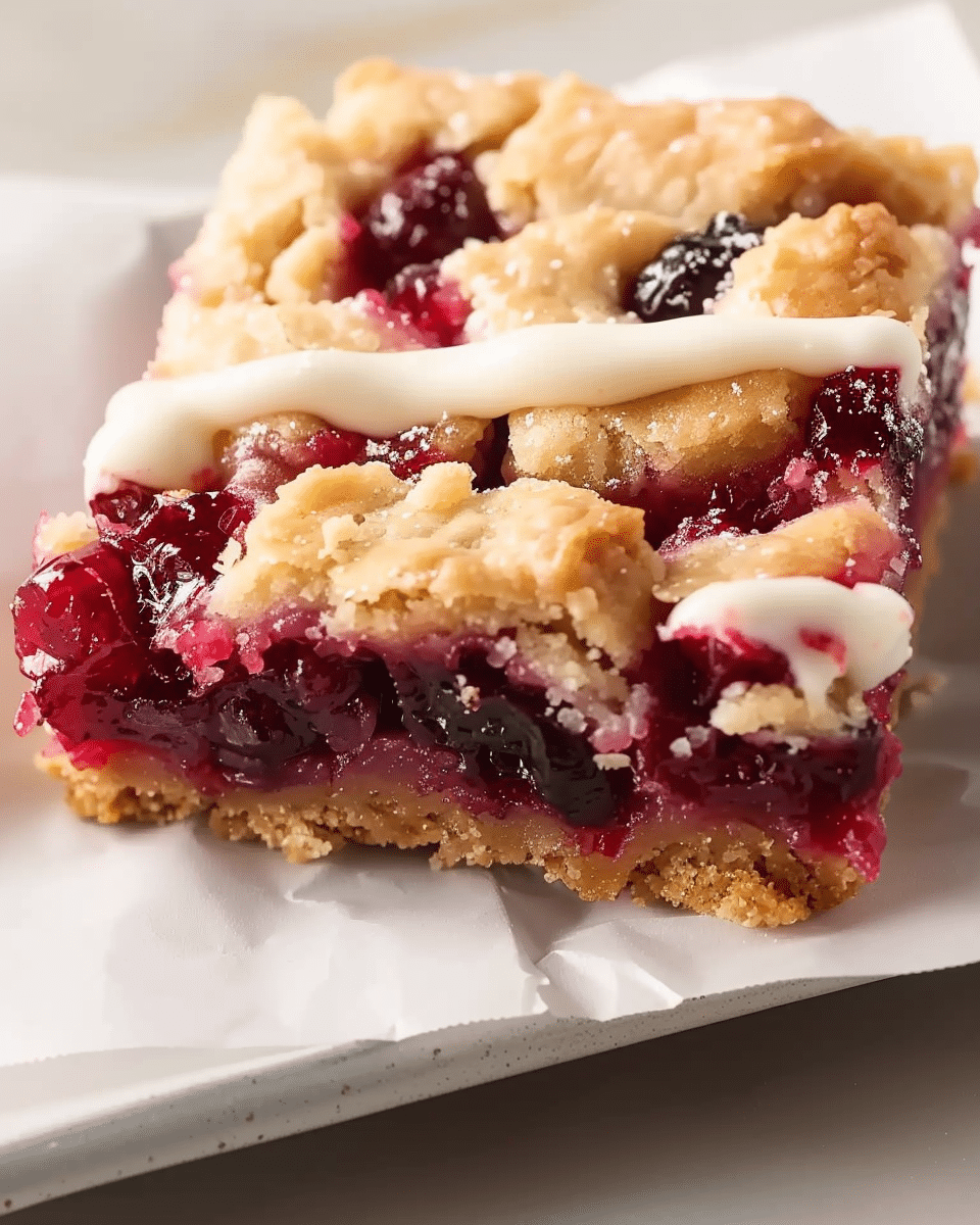 Cranberry Crumble Bars
