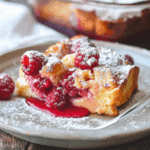 Raspberry Cheesecake French Toast Casserole