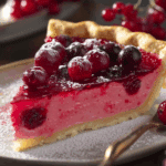 Cranberry Custard Pie