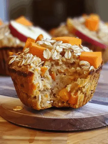 Oatmeal, Apple, and Carrot Breakfast Muffins