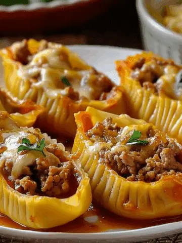 Beef Stuffed Shells with Creamy Ricotta Filling