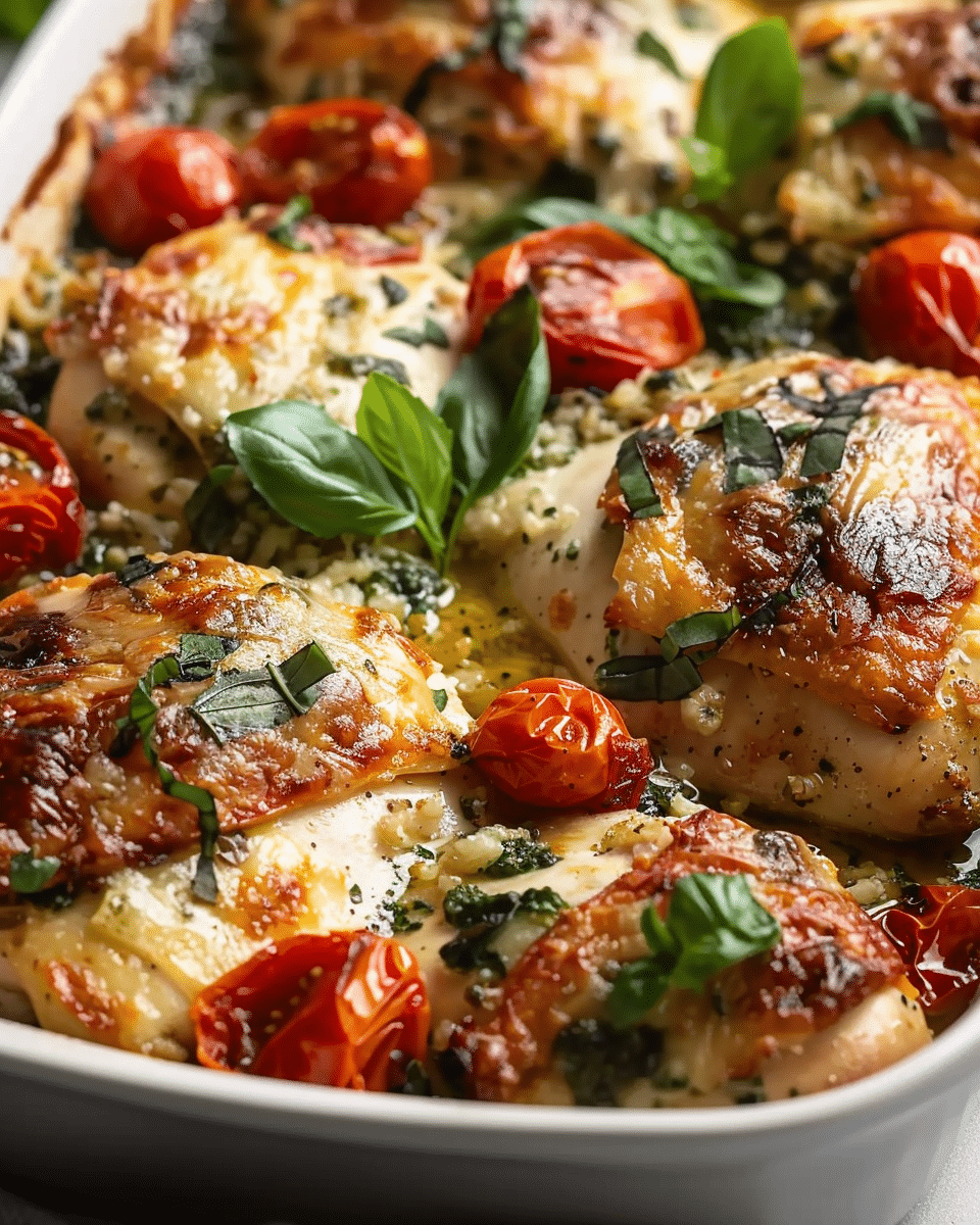 Baked Tuscan Chicken Casserole