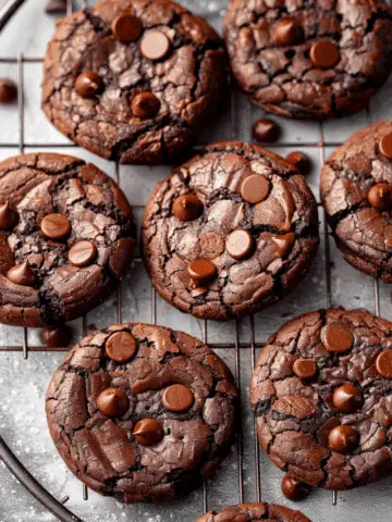 Fudgy Chocolate Brownie Cookies