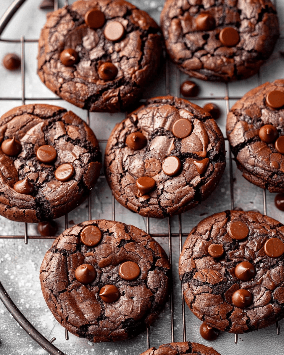 Fudgy Chocolate Brownie Cookies