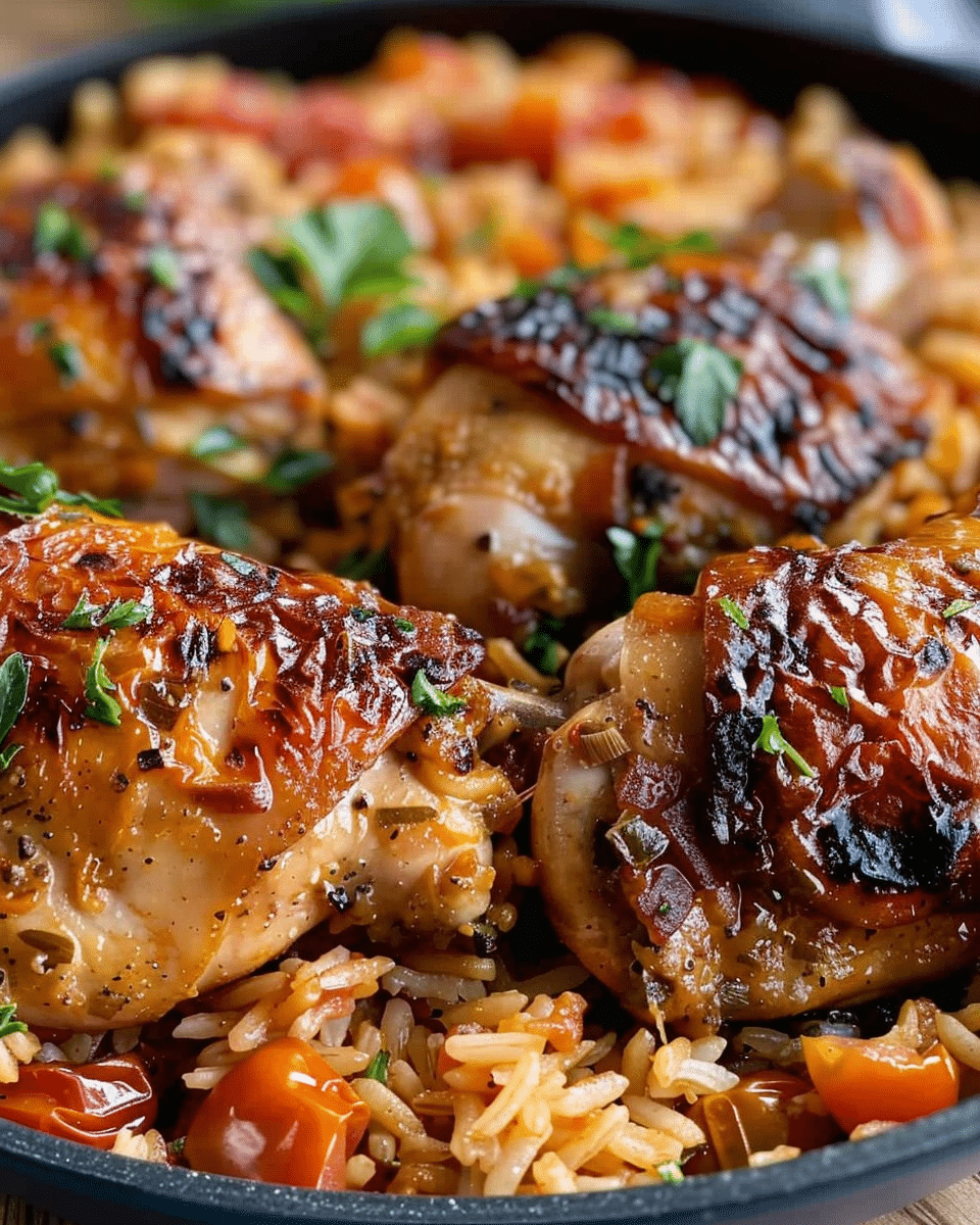 One-Pot Italian Tomato Chicken and Rice