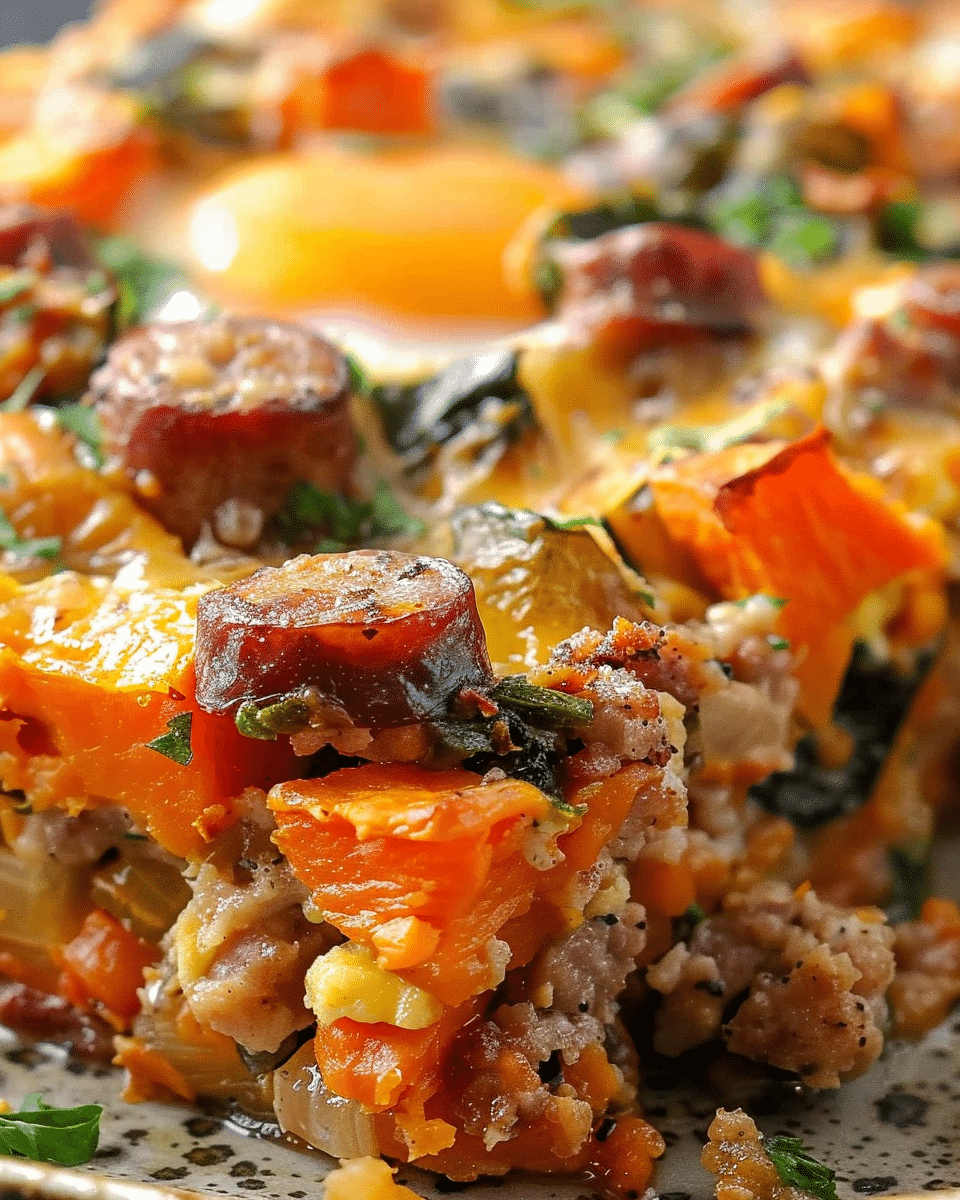 Sweet Potato Hashbrown Breakfast Casserole