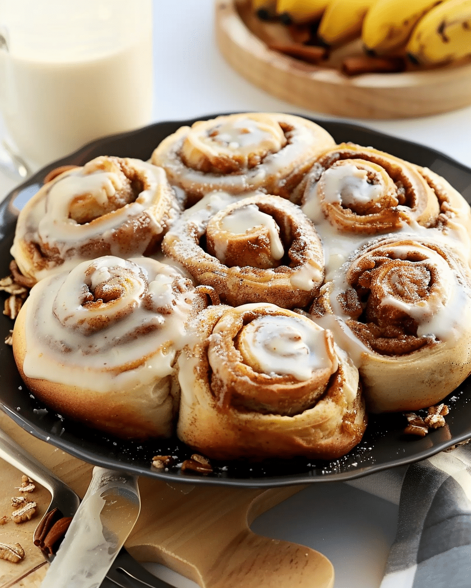 One-Bowl Banana Bread Cinnamon Rolls