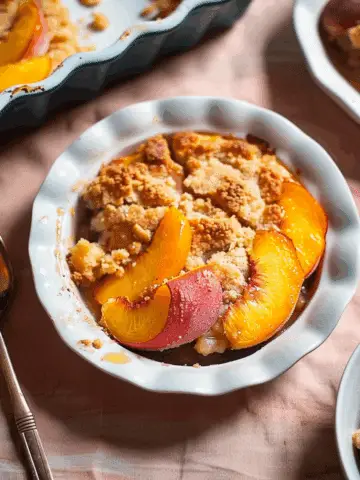 Improved Lazy Man Peach Cobbler