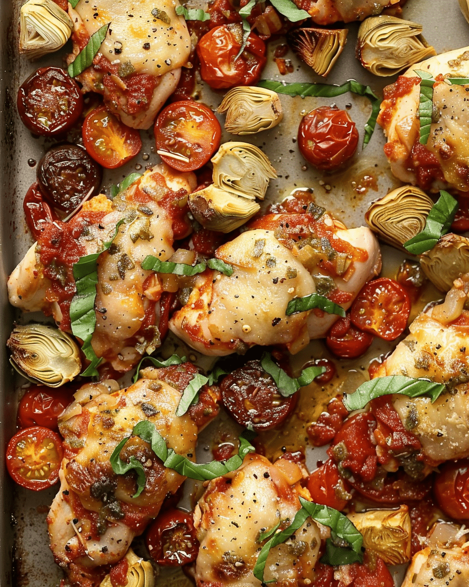 Sheet Pan Pesto Chicken