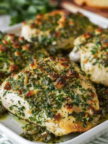 Spinach Herb Baked Chicken