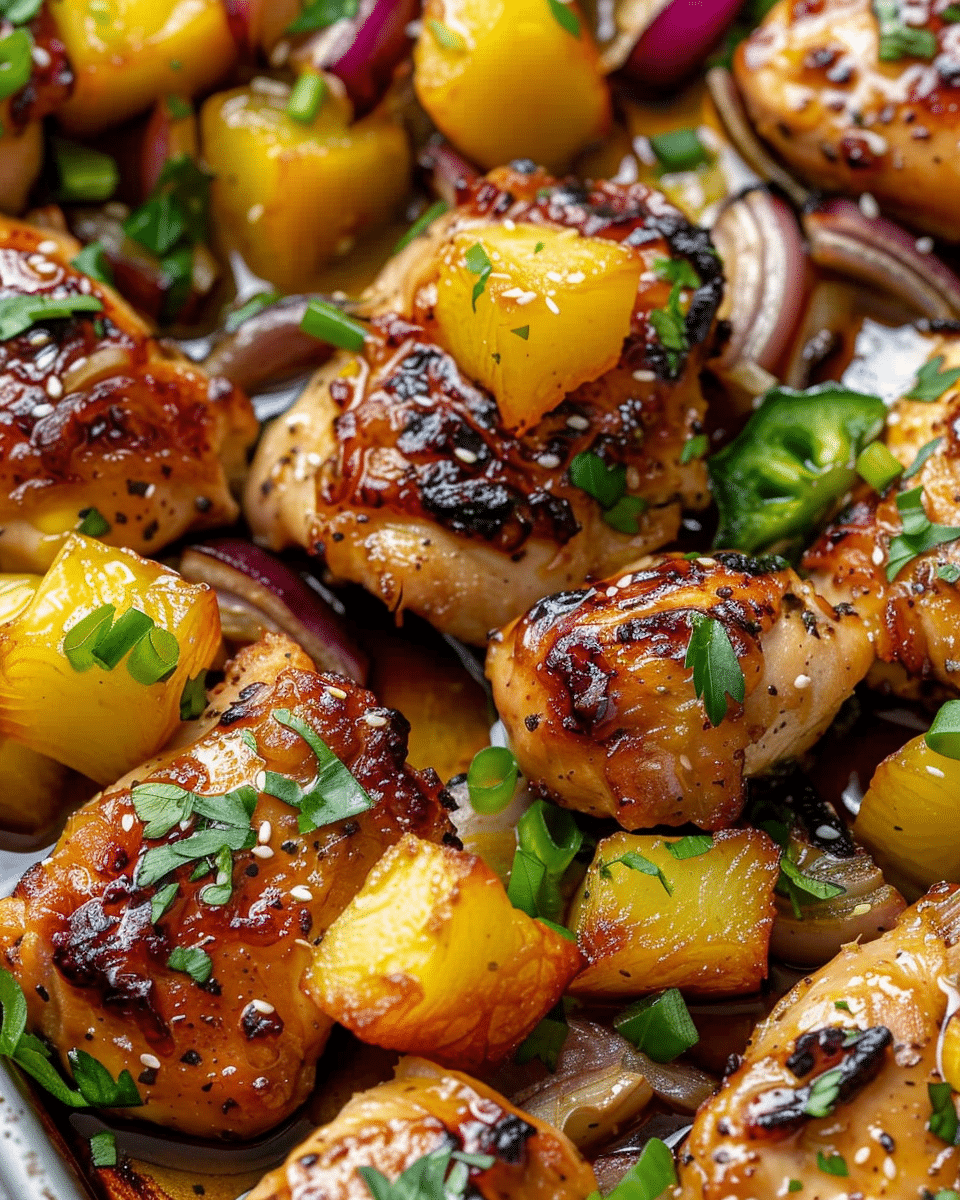Hawaiian Chicken Sheet Pan