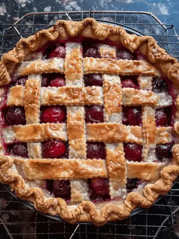 Baked Fresh Cherry Pie