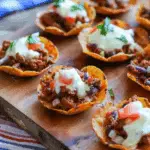 Red, White, and Blue Taco Bites