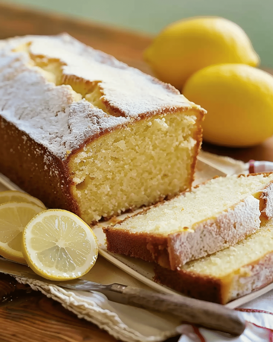 Old-Fashioned Lemon Pound Cake