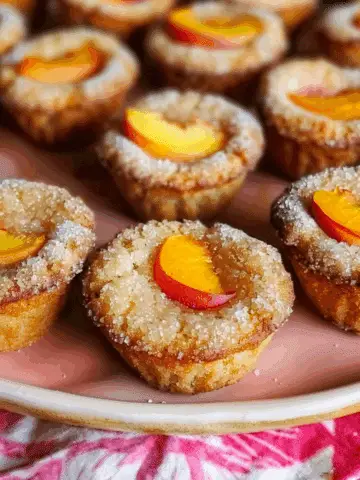 Peach Financiers: Elegant French Almond Cakes