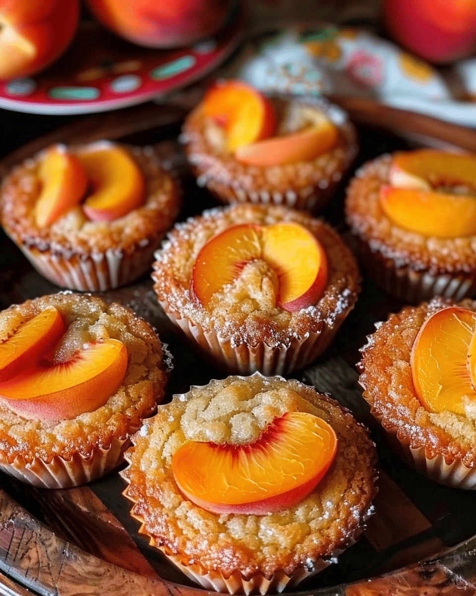 Peach Financiers: Elegant French Almond Cakes