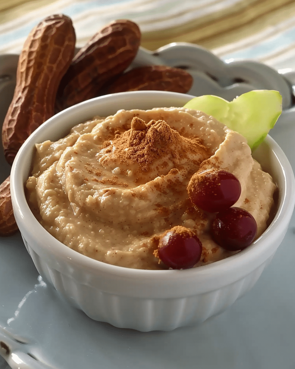 Spiced Peanut Butter Yogurt Dip
