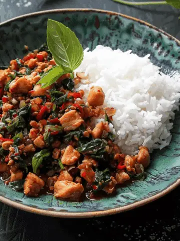 Spicy Thai Basil Chicken (Pad Krapow Gai)